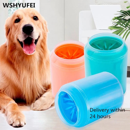 Colorful Pet Paw Cleaning Brush